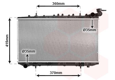 VAN WEZEL radiatorius, variklio aušinimas 13002094